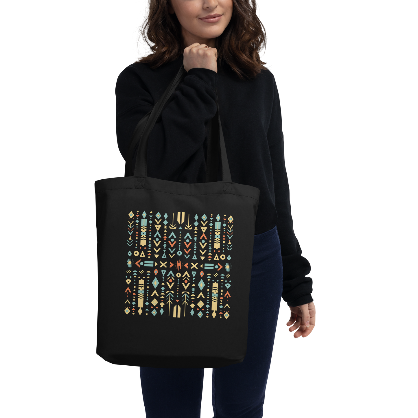 Asian Tribal Pattern Eco Tote Bag