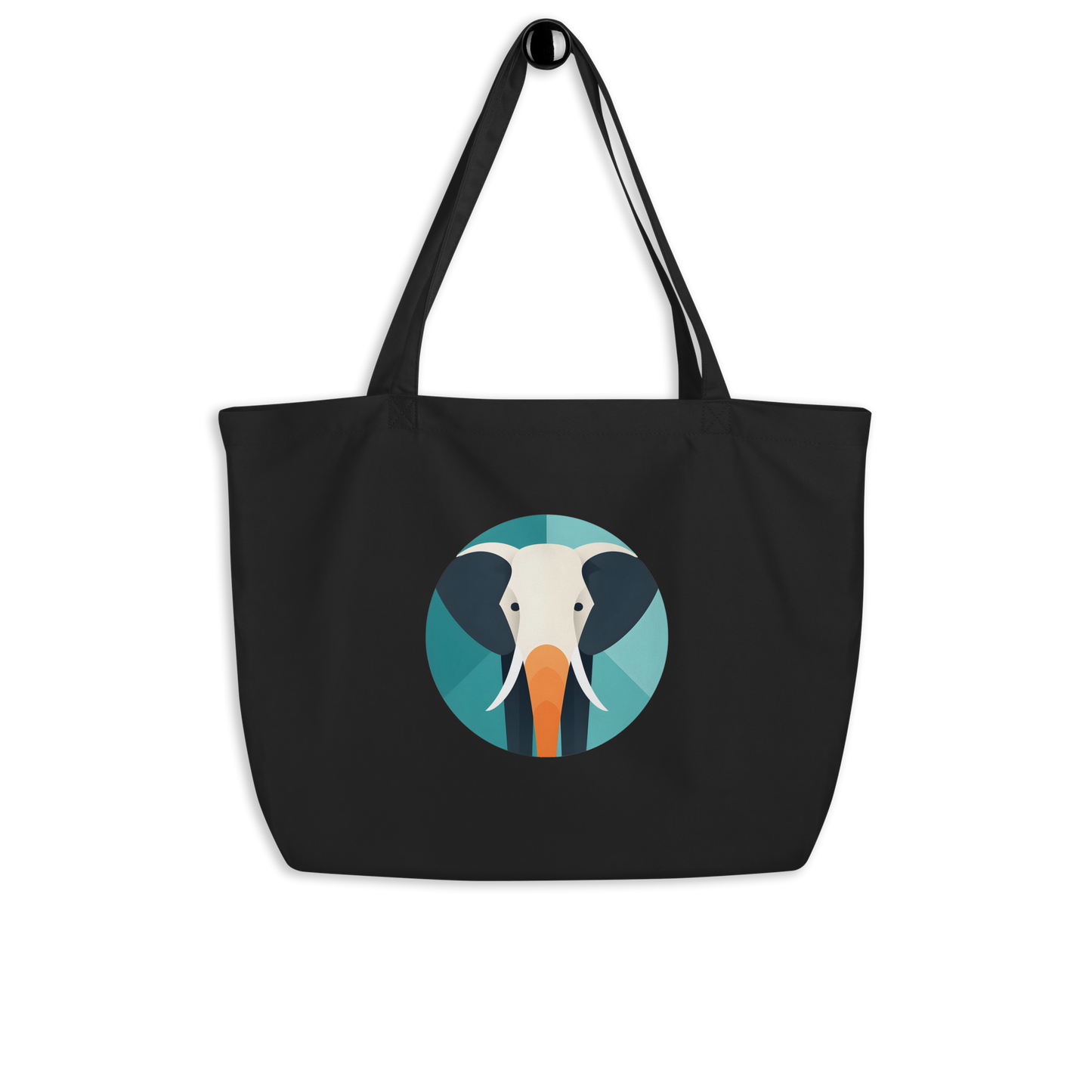 Elephant Large Organic Tote Bag