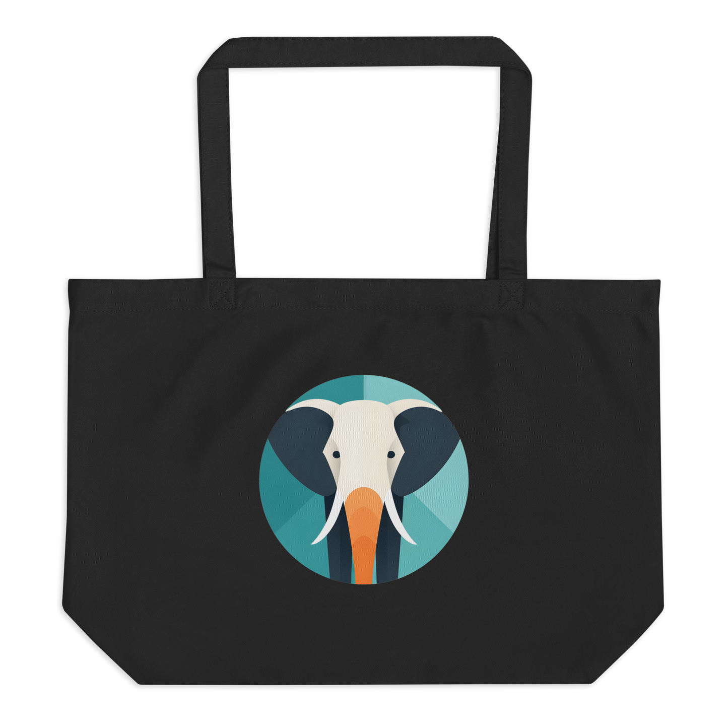 Elephant Large Organic Tote Bag