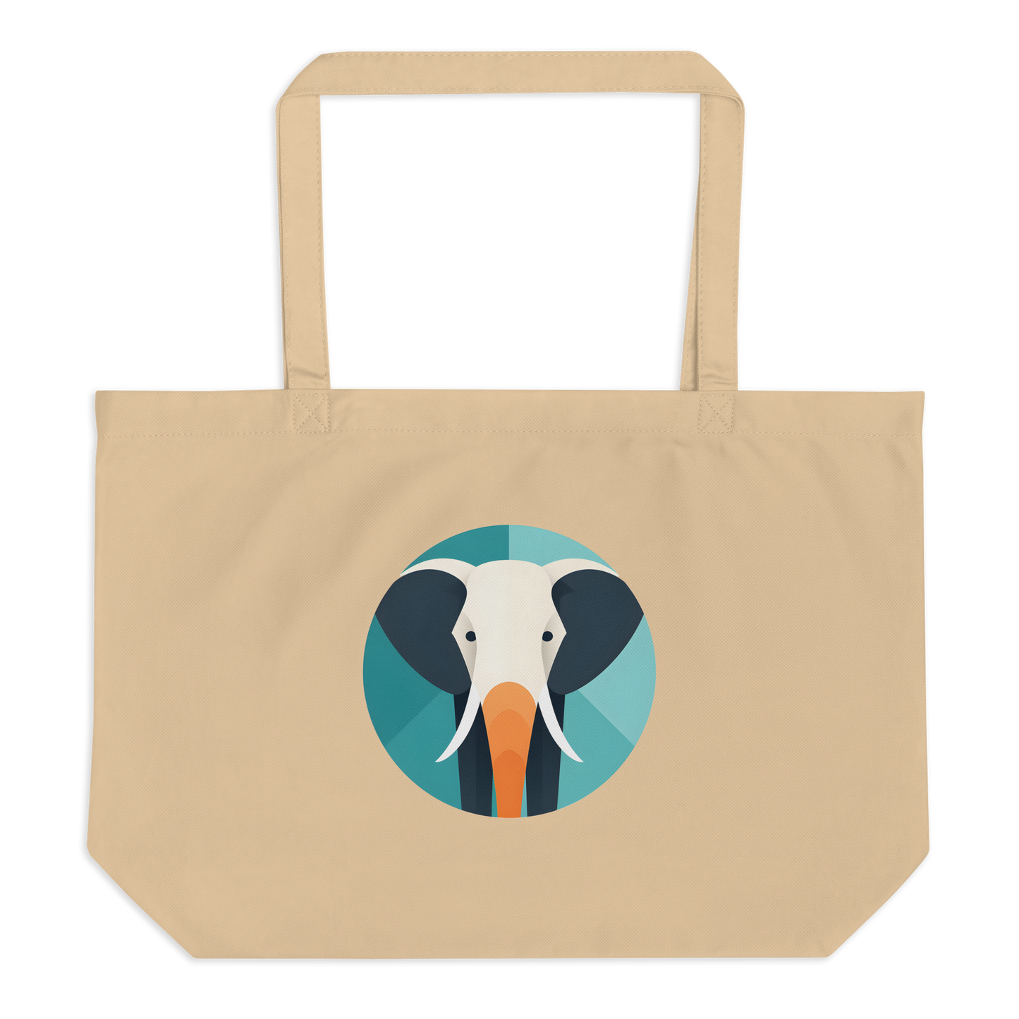 Elephant Large Organic Tote Bag