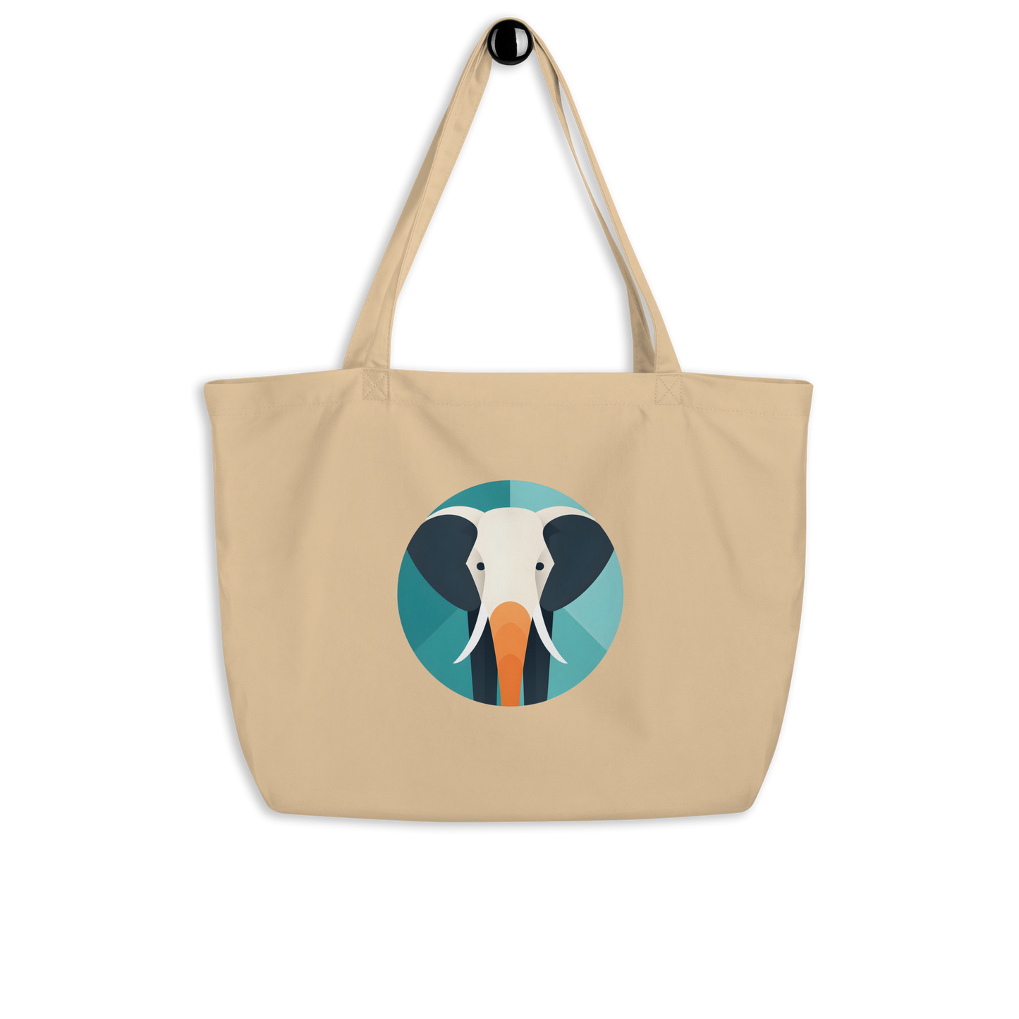 Elephant Large Organic Tote Bag