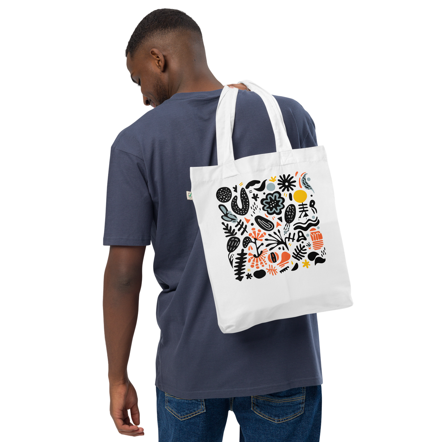 Leaf Pattern eco tote bag