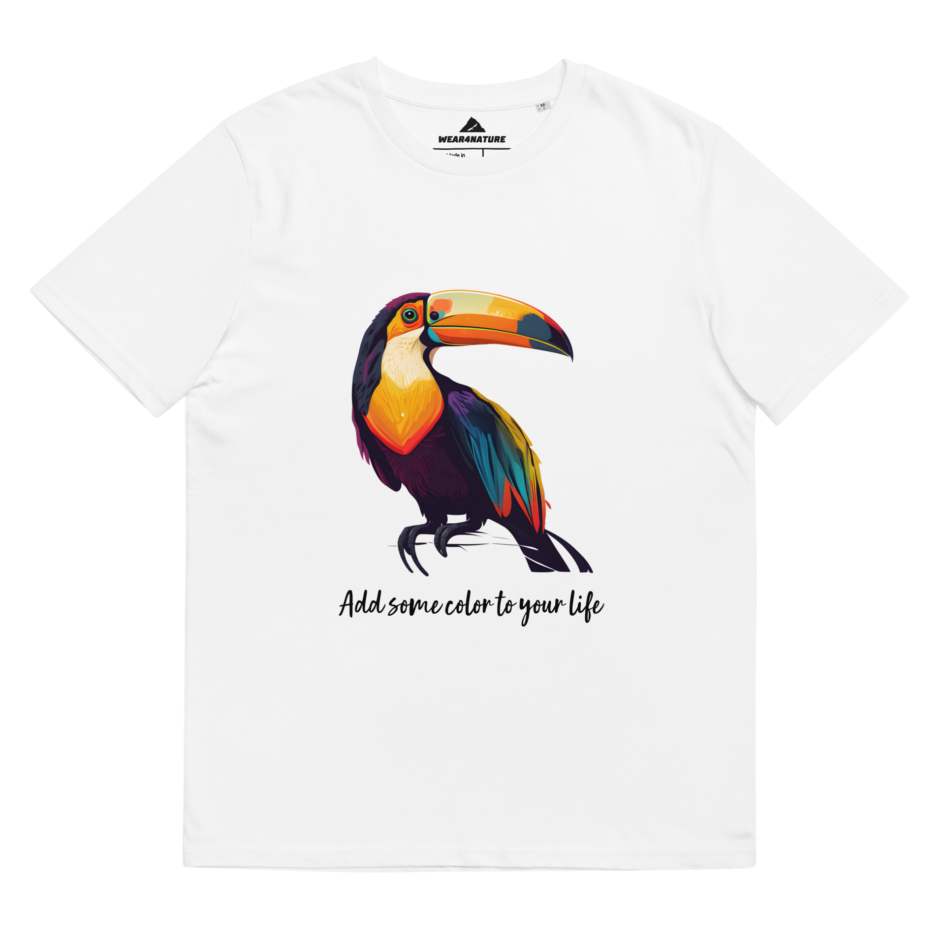 Toucan Organic Graphic T-Shirt White