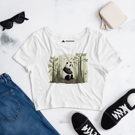 Chilling Panda Women’s Crop Top