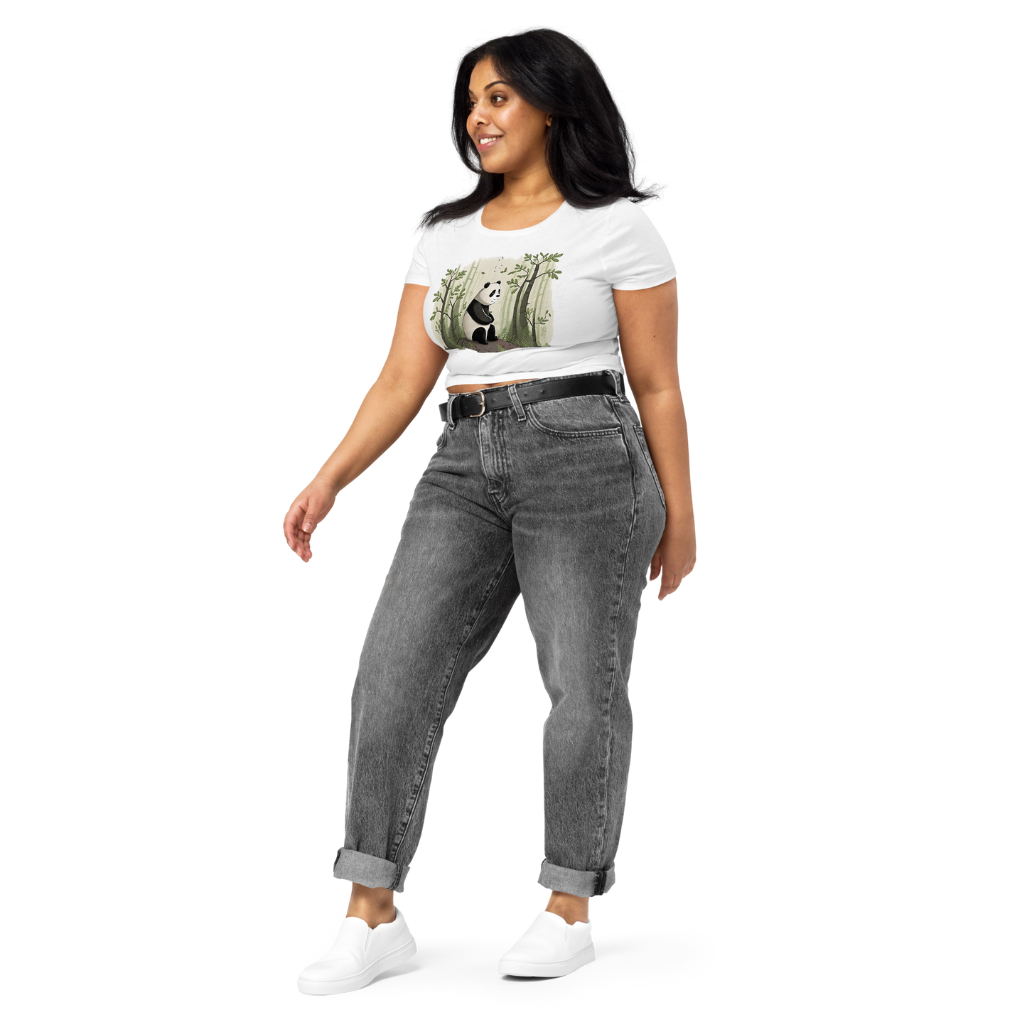 Top Cropped Feminino Chilling Panda