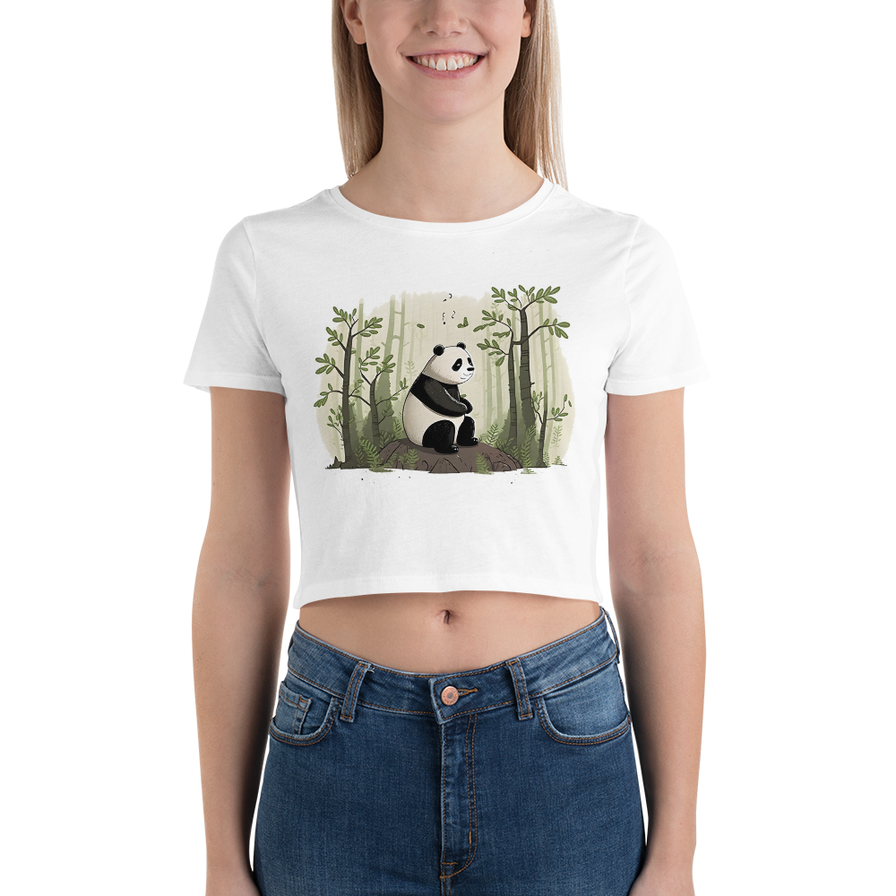 Top Cropped Feminino Chilling Panda