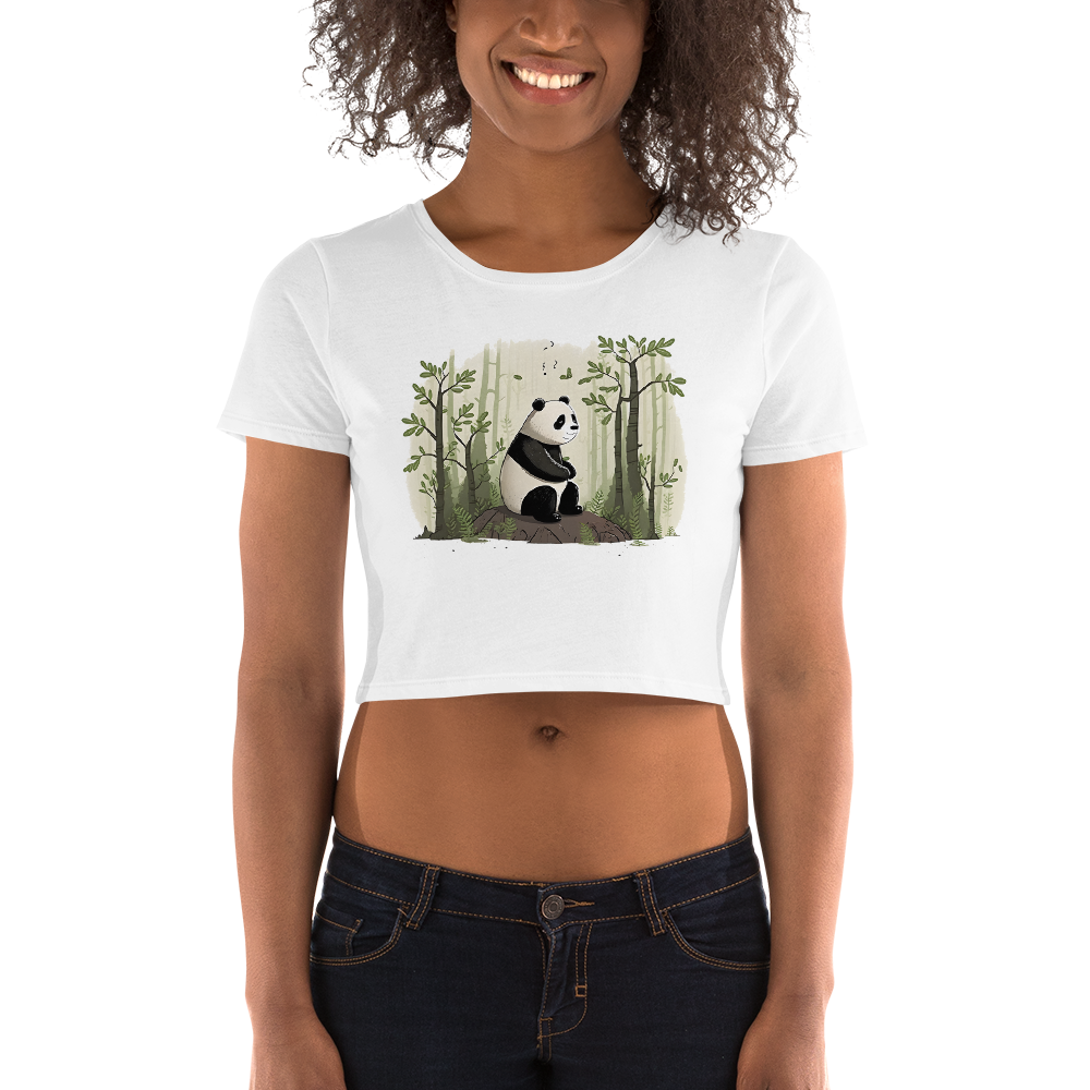 Top Cropped Feminino Chilling Panda